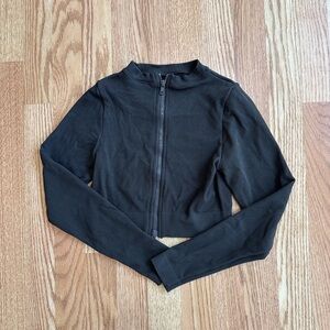 Set Active zipper ribbed top